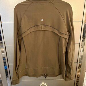 Lululemon Women's Define Track Jacket *Luon, Olive-Brown/Black
